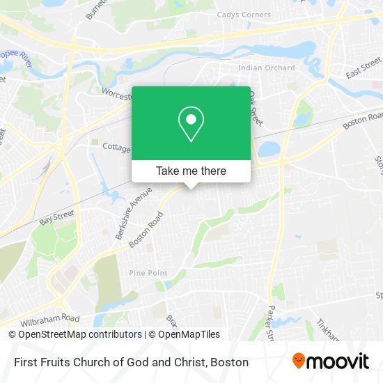 First Fruits Church of God and Christ map