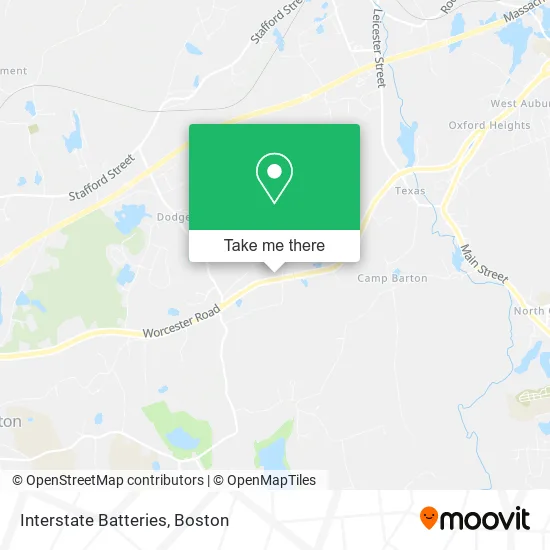 Interstate Batteries map