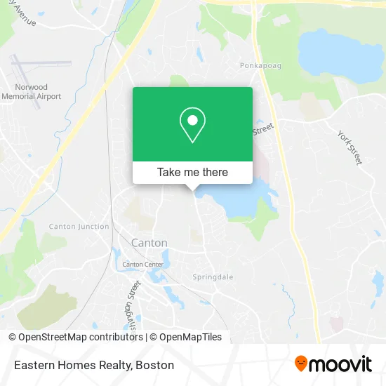 Eastern Homes Realty map