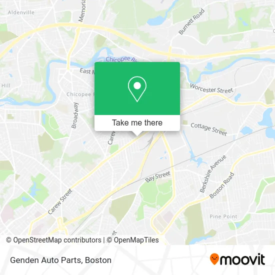 Genden Auto Parts map