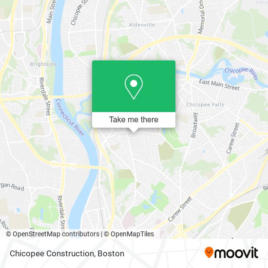 Chicopee Construction map