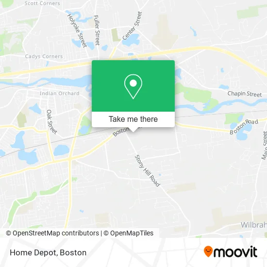 Home Depot map