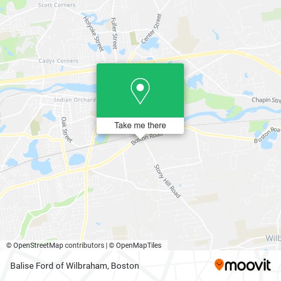 Balise Ford of Wilbraham map