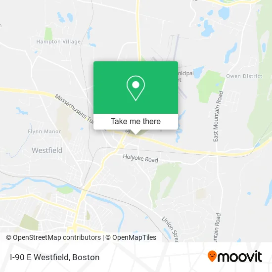 Mapa de I-90 E Westfield