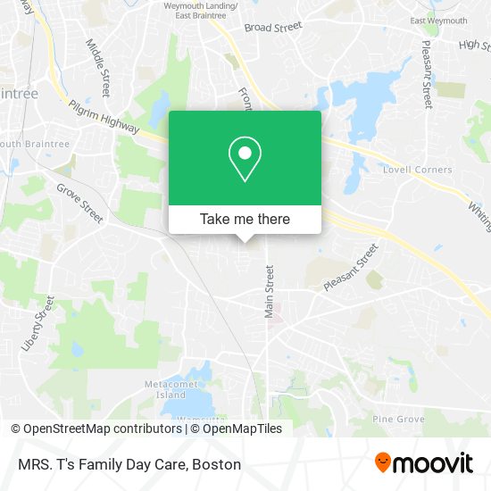 MRS. T's Family Day Care map