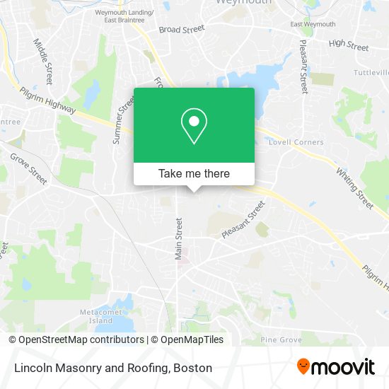 Mapa de Lincoln Masonry and Roofing