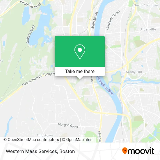 Western Mass Services map