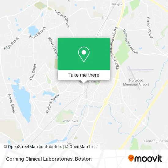 Corning Clinical Laboratories map