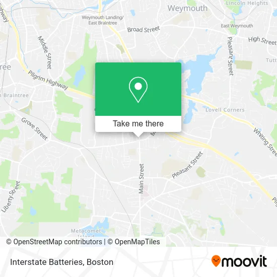 Interstate Batteries map