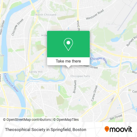 Theosophical Society in Springfield map