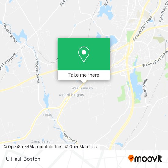 U-Haul map