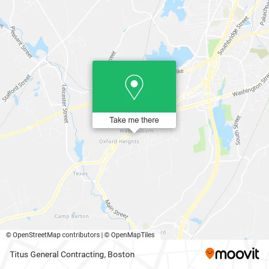 Titus General Contracting map