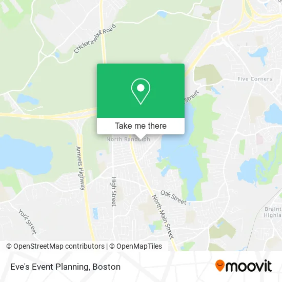 Eve's Event Planning map