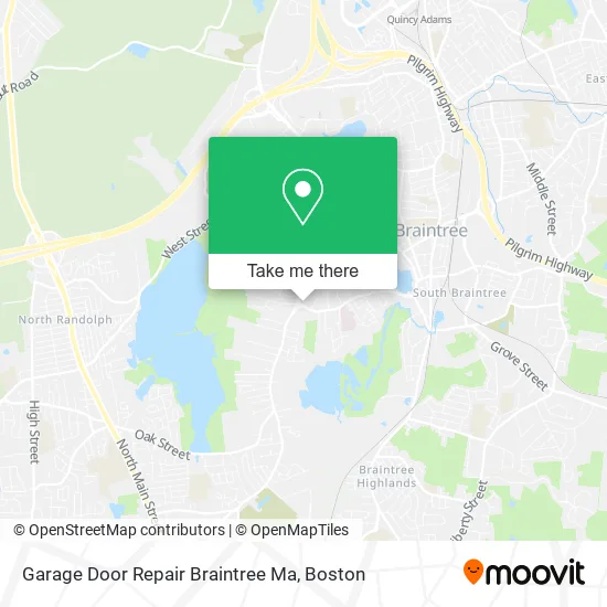 Garage Door Repair Braintree Ma map