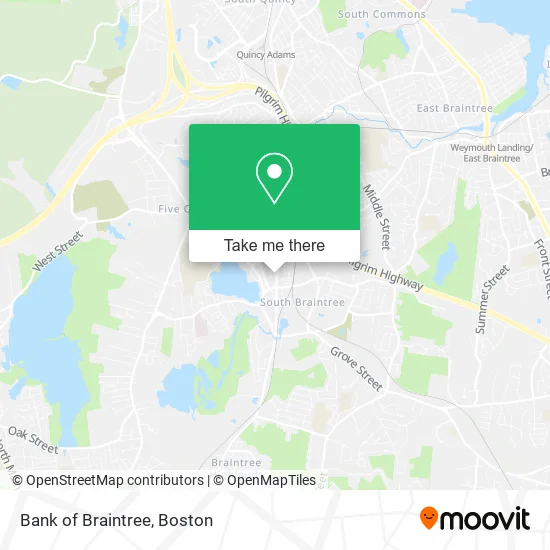 Bank of Braintree map