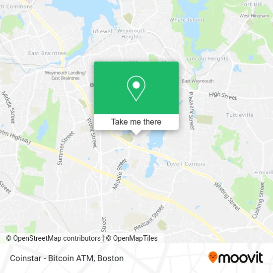 Coinstar - Bitcoin ATM map