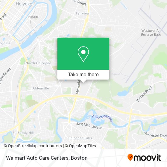 Walmart Auto Care Centers map