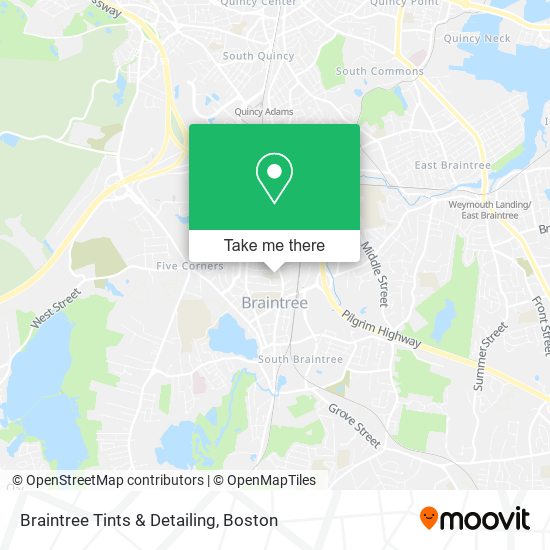 Braintree Tints & Detailing map