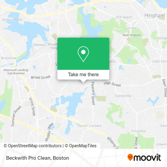 Beckwith Pro Clean map