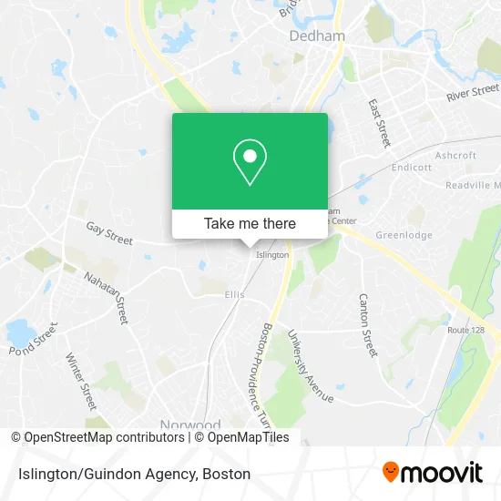 Islington/Guindon Agency map