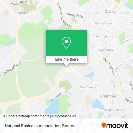 National Business Association map
