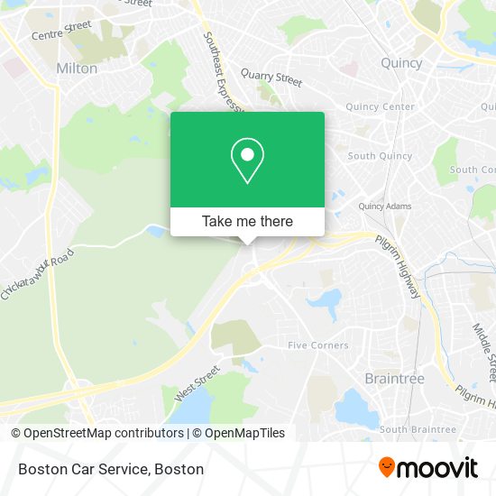 Mapa de Boston Car Service