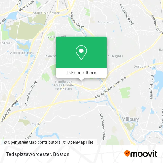 Tedspizzaworcester map