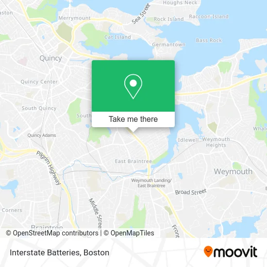 Interstate Batteries map