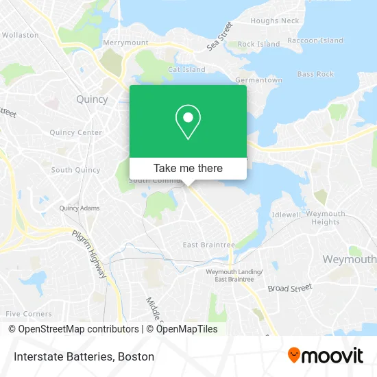 Interstate Batteries map