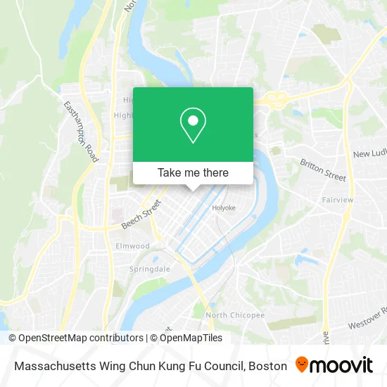 Mapa de Massachusetts Wing Chun Kung Fu Council