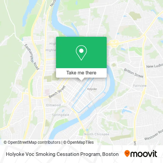 Mapa de Holyoke Voc Smoking Cessation Program