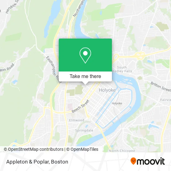 Appleton & Poplar map