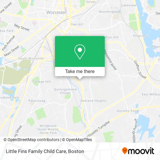 Mapa de Little Fins Family Child Care