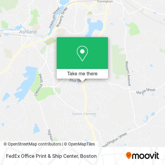 FedEx Office Print & Ship Center map