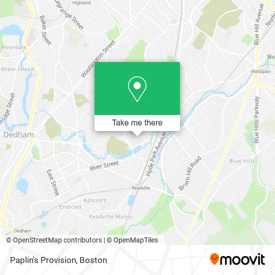 Paplin's Provision map