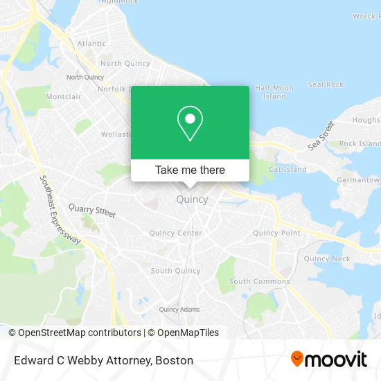 Edward C Webby Attorney map