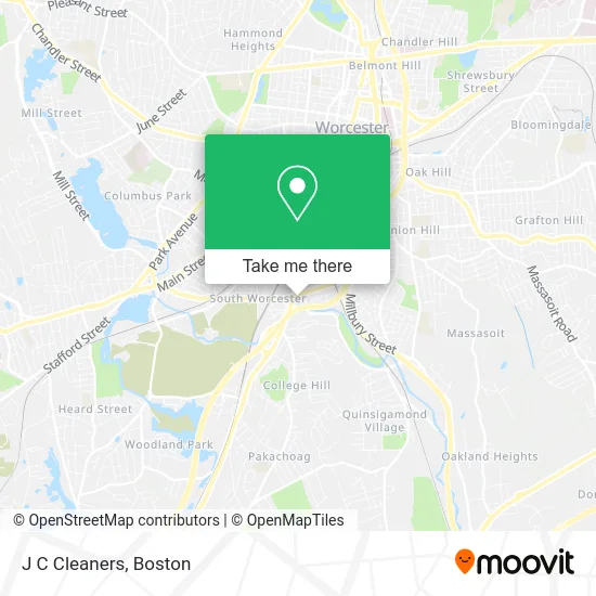 J C Cleaners map