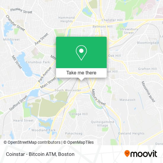 Mapa de Coinstar - Bitcoin ATM