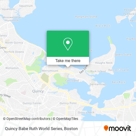 Quincy Babe Ruth World Series map