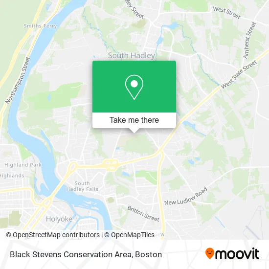 Black Stevens Conservation Area map