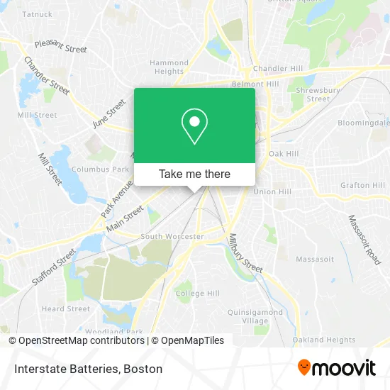 Interstate Batteries map