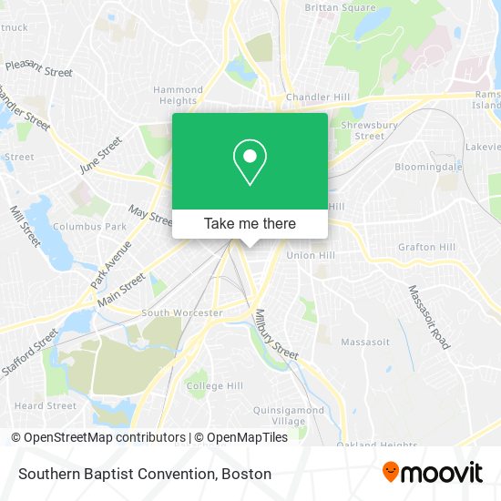 Southern Baptist Convention map