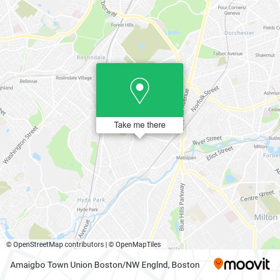 Amaigbo Town Union Boston / NW Englnd map