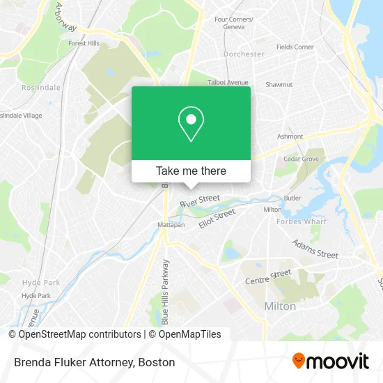 Brenda Fluker Attorney map