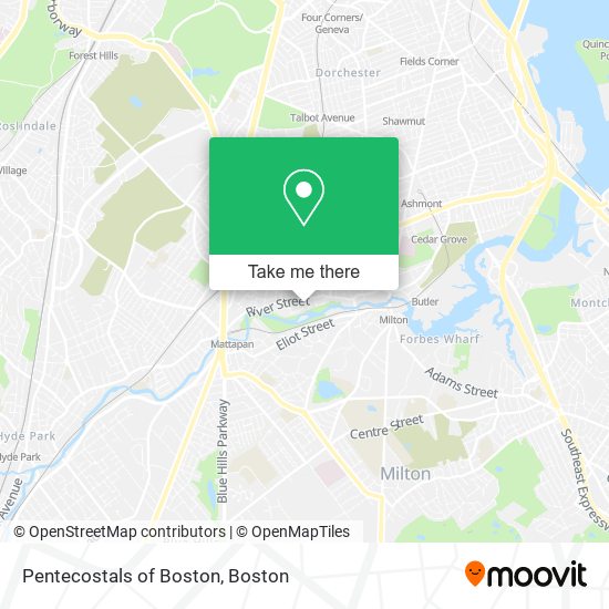 Pentecostals of Boston map