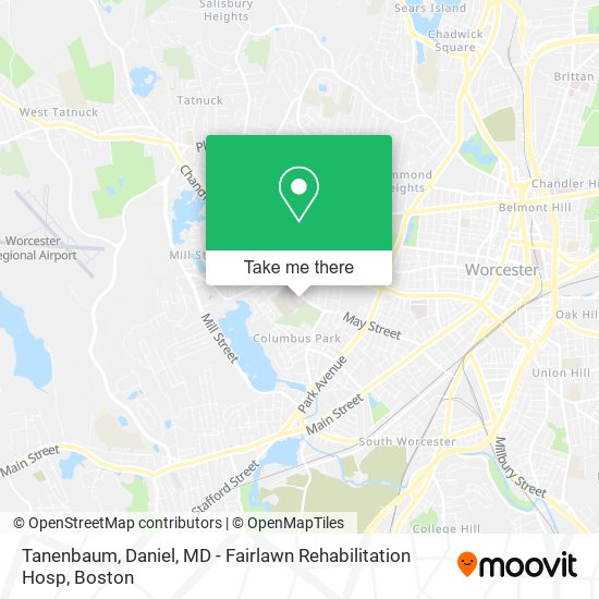 Tanenbaum, Daniel, MD - Fairlawn Rehabilitation Hosp map