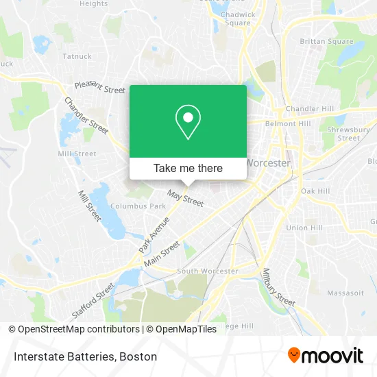 Interstate Batteries map