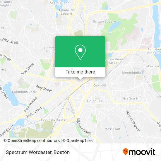 Spectrum Worcester map