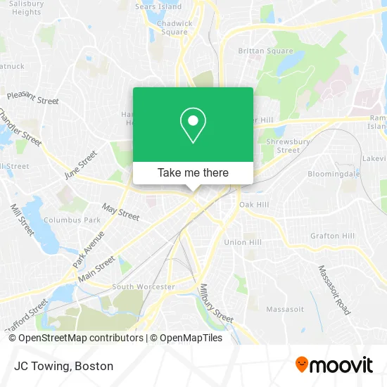 JC Towing map