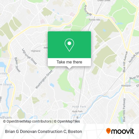 Brian G Donovan Construction C map